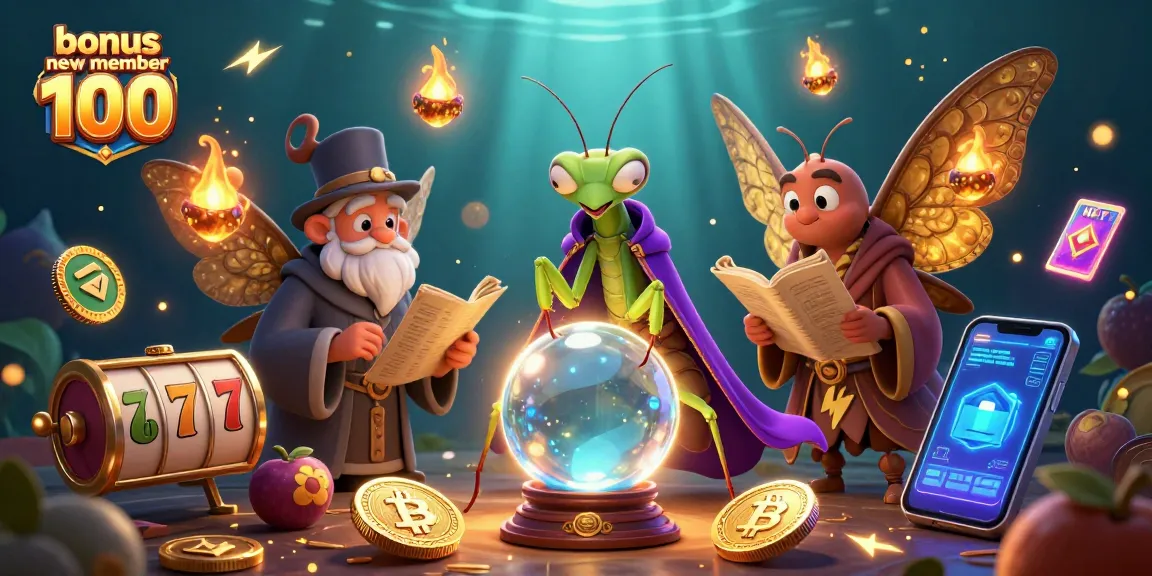 Experience the excitement of bonus new member 100 with dynamic elements in a captivating slot scene.