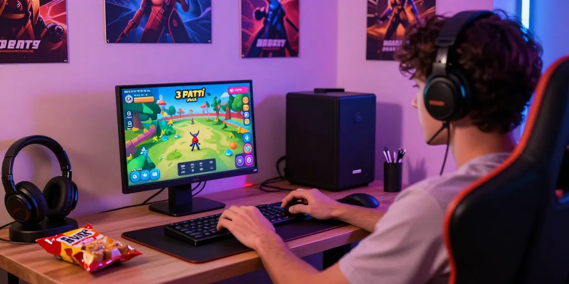 Mobile app gaming on 3 Patti Blue with vibrant interface, stylish setup, and immersive atmosphere.