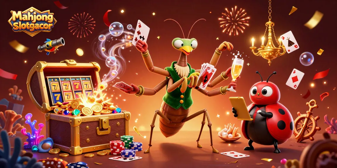 Play engaging games at mahjongslotgacor with vibrant casino elements and colorful treasures