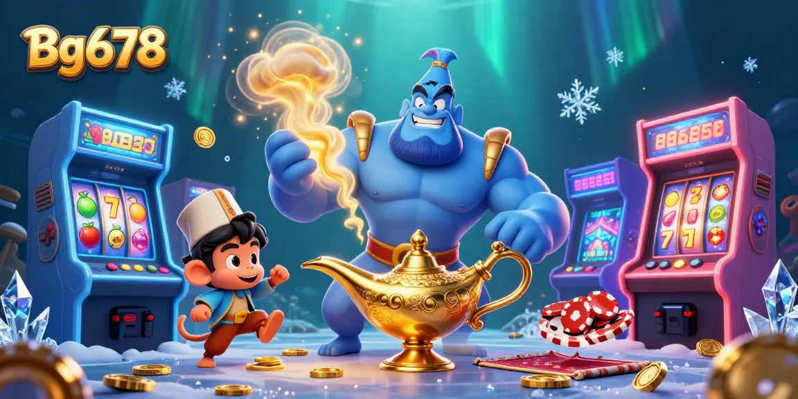 Engage with Bg678's thrilling gaming adventure through a vibrant casino scene.